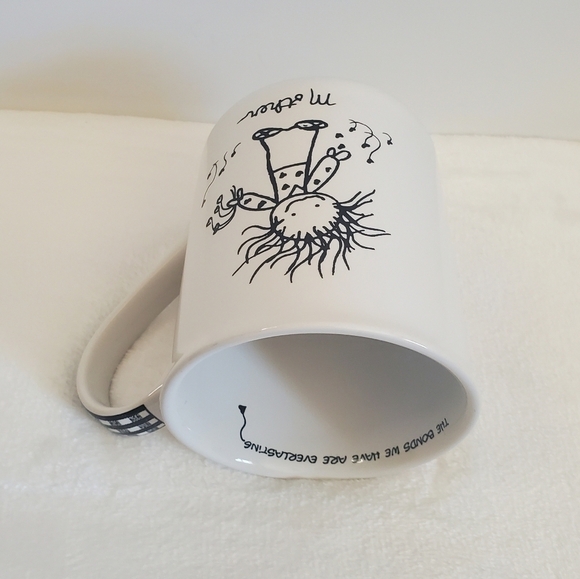 𝅺ENESCO Mother Glossy White Black Coffee Cup Mug 16 Oz - Picture 11 of 14